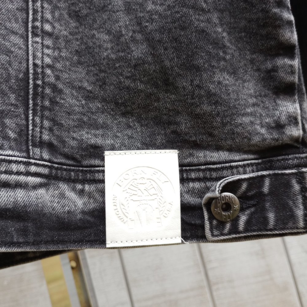 BORN FLY Embroidered Denim Jacket - Picture 14 of 16